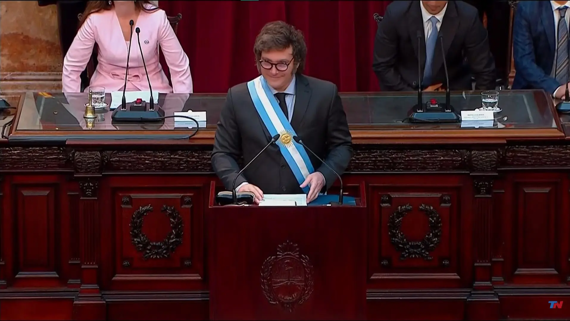 Milei discursa em abertura do congresso na Argentina