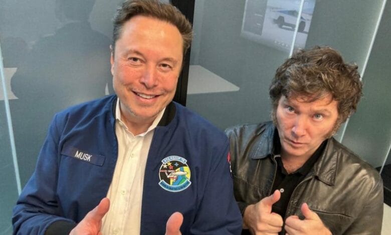 Musk e Milei são descritos como “almas gêmeas” em suas visões sobre liberdade e mercado
