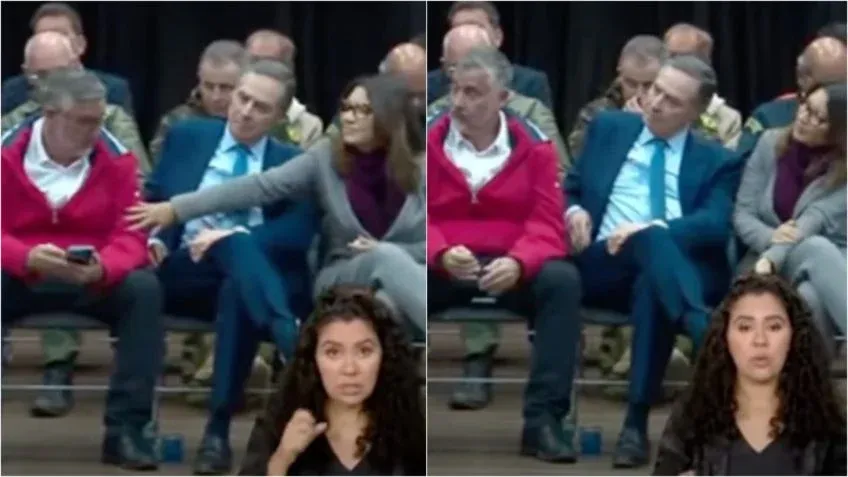 Pimenta toma cutucão de Janja ao usar celular durante fala de Lula