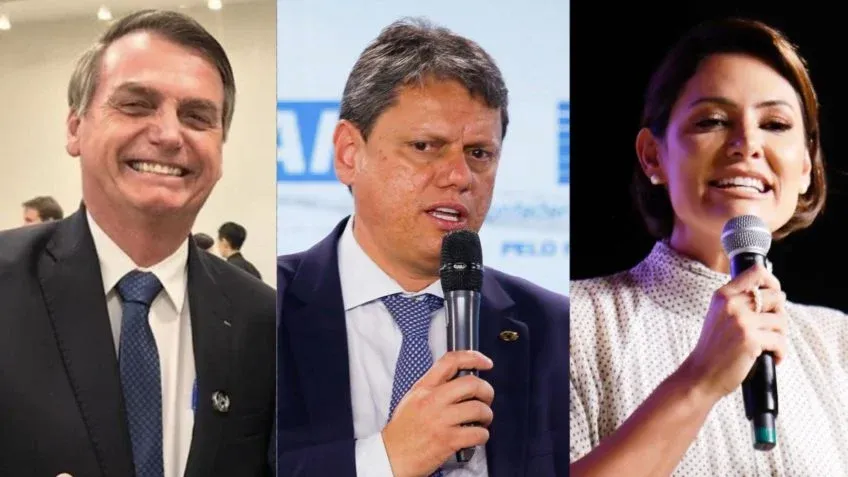 Bolsonaro, Tarcísio e Michelle lideram em SP e impõem derrota a Lula