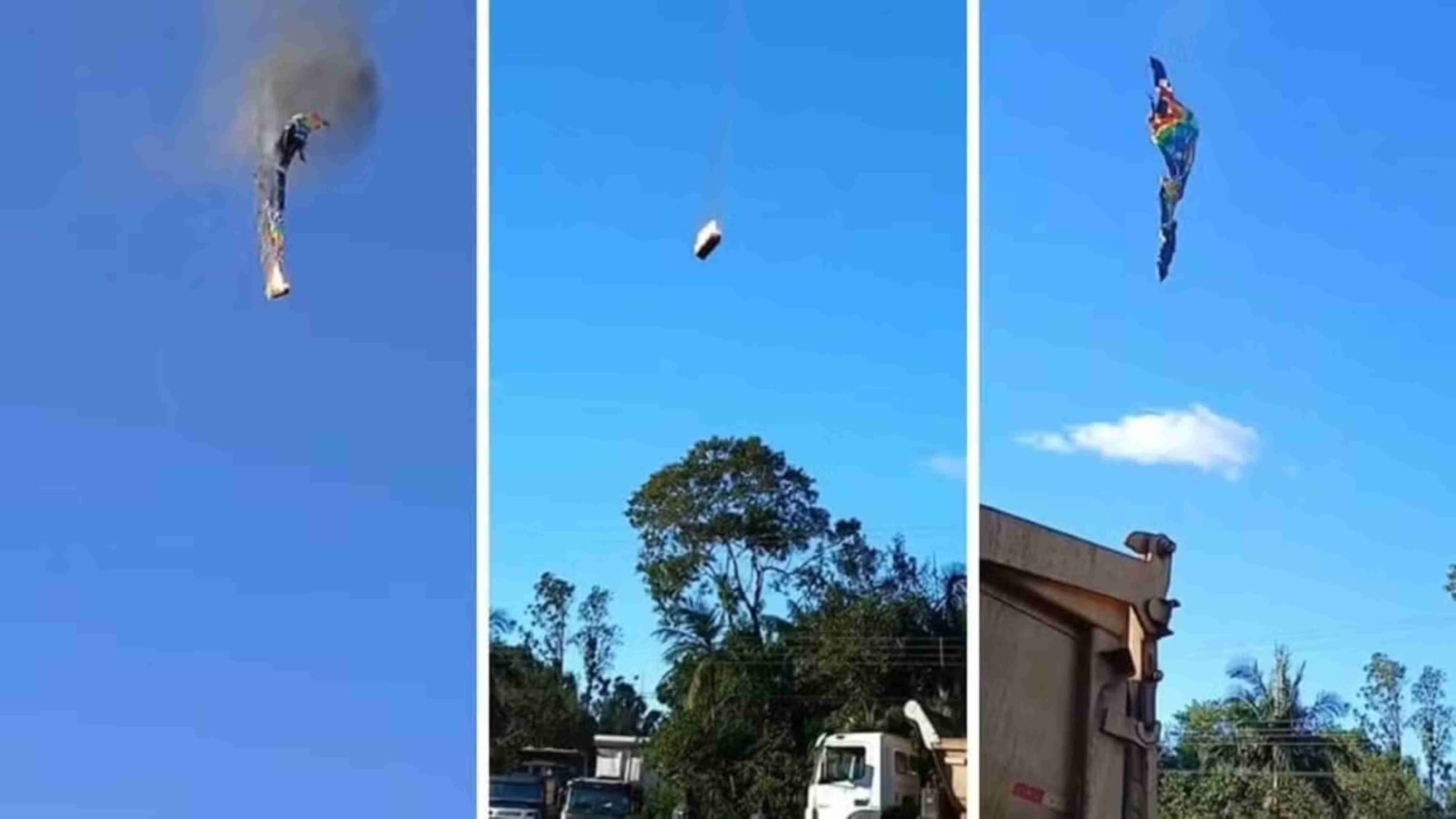 Balão cai em SC e deixa mortos em região turística de balonismo